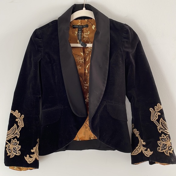 Robert Rodriguez Jackets & Blazers - Roberto Rodriguez Black Velvet Jacket